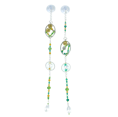 NEW Suncatcher - Oval flower design - 2 colour options