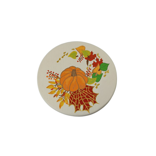 Coaster - Pumpkin design