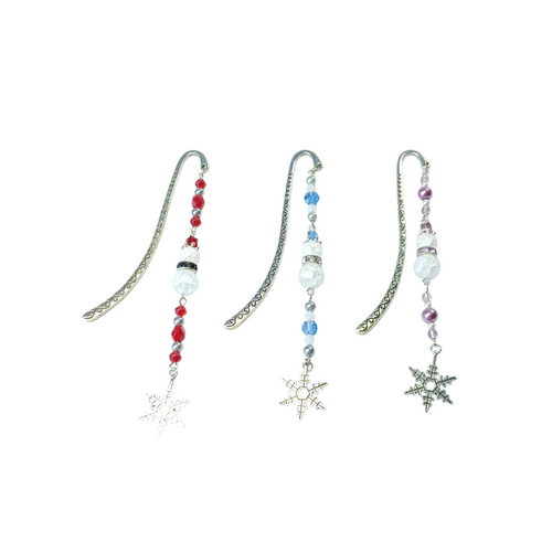 NEW Snowman beaded bookmarks - 3 colour options