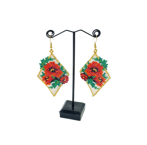 NEW Poppy beaded earrings