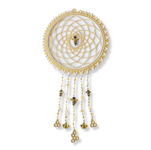 Bumble bee, Cream and Honey Dream Catcher - Large