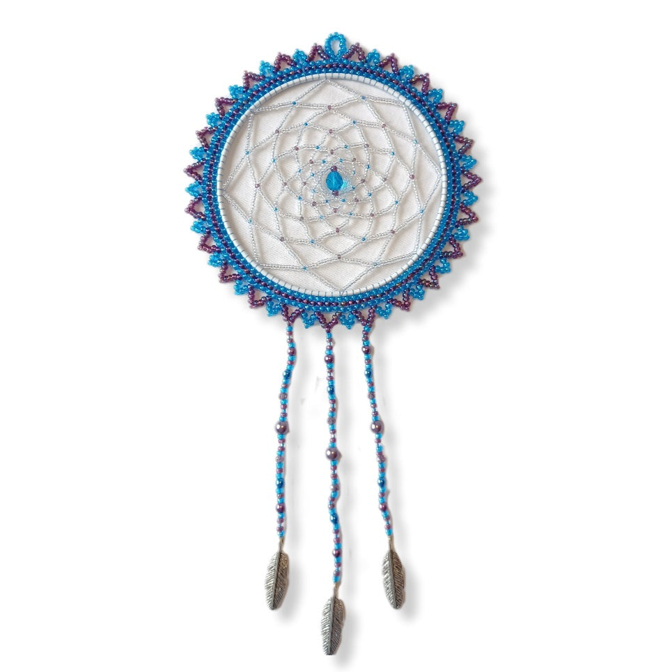 Blue & Purple Dream Catcher - Medium