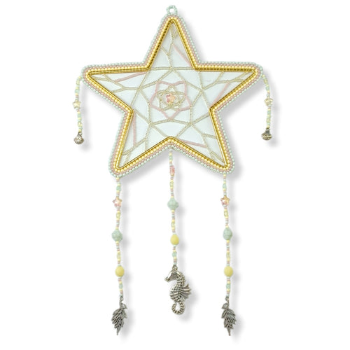 Medium Star dream catcher - Sea Shore design