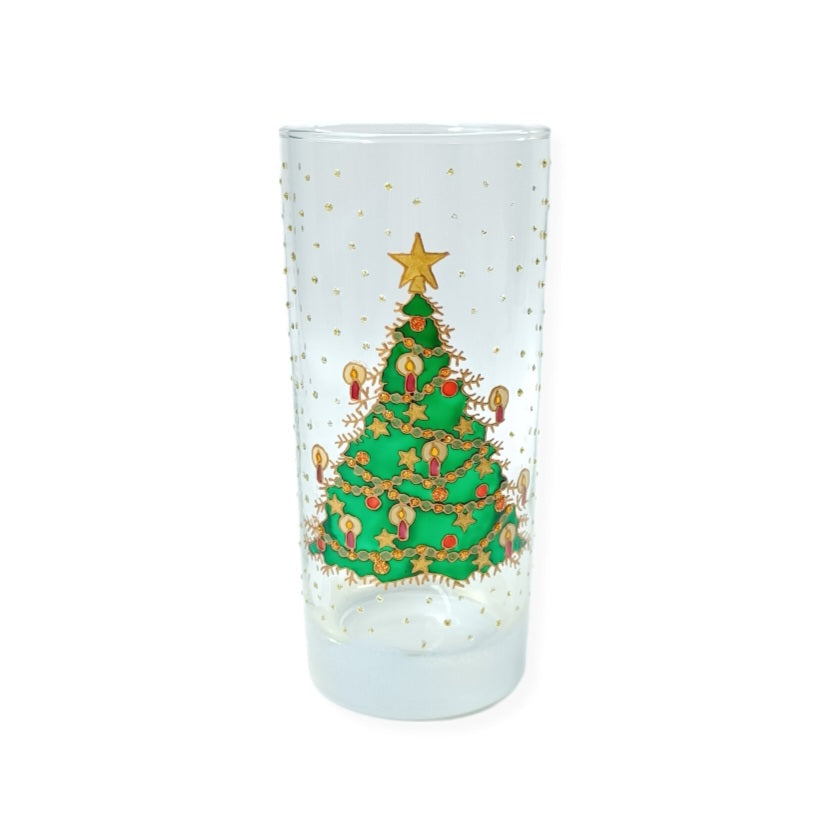 Highball glass - Christmas Tree design - 2 options