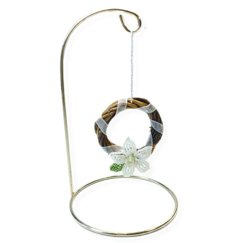 Wreath Tree Decoration - Christmas Rose