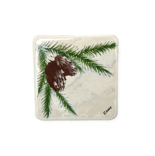 Pine cone coaster