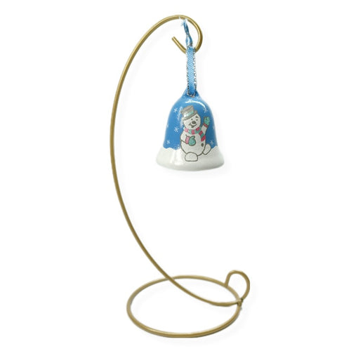 Ceramic Bell - Snowman Decoration