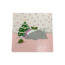 Christmas Elephant coasters - 4 colour options