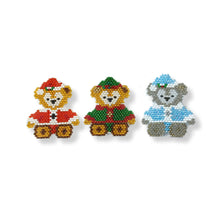 Festive Teddy Brooch - 3 options