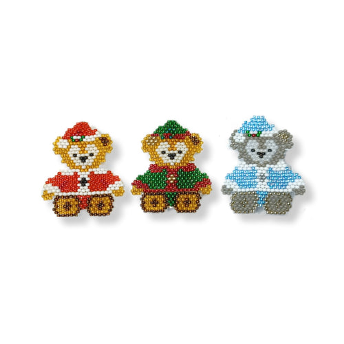 Festive Teddy Brooch - 3 options