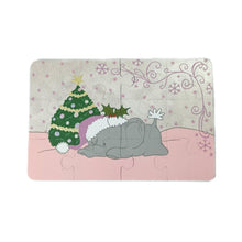 Christmas Elephant wood puzzle - 4 Colour options