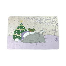 Christmas Elephant wood puzzle - 4 Colour options