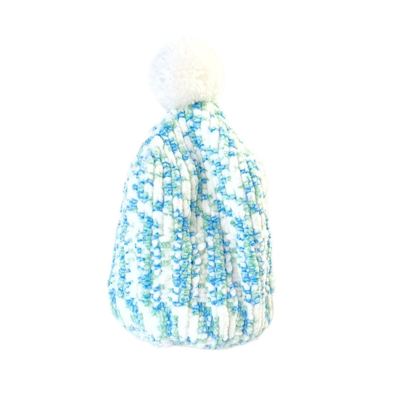 New Fluffy crush pompom hat - 7-11yrs approx. 2 colour options