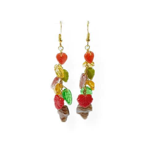 Tumbling leaves earrings