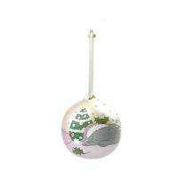 Ceramic Bauble - Elephant design - 2 colour options