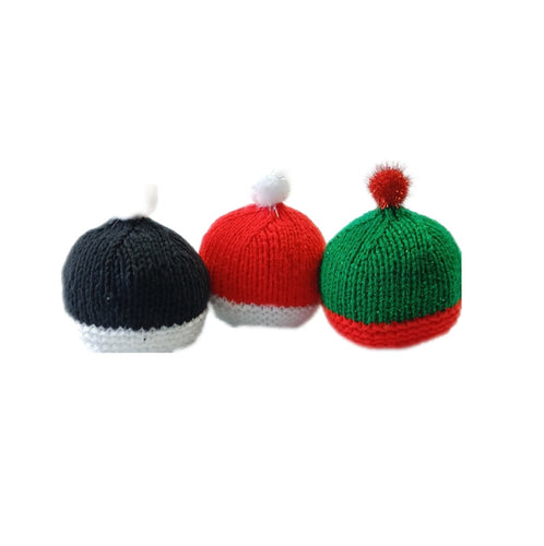 Christmas hat cosies - 3 options