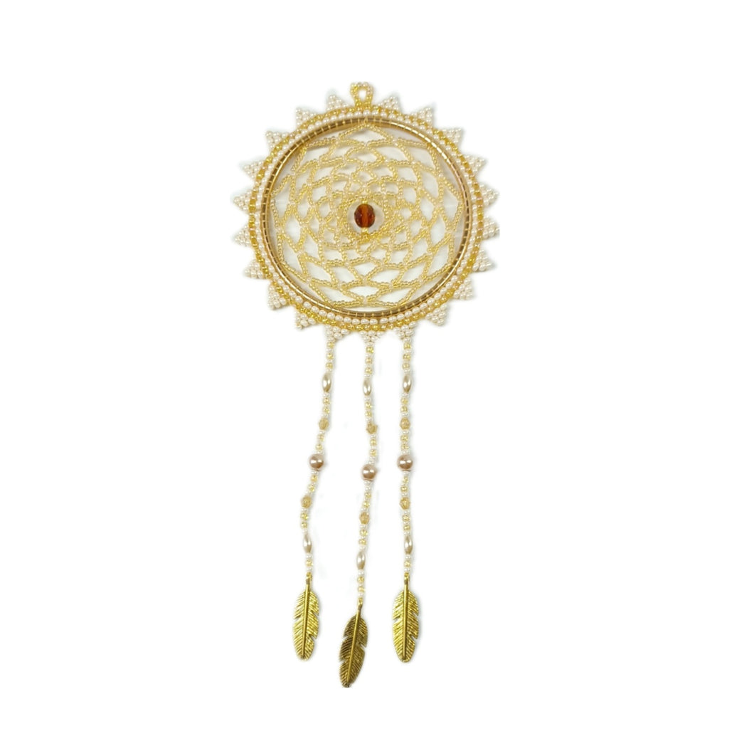 Cream and Honey Dream Catcher - Small
