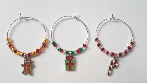 Christmas Wine Glass Charms - 4 buying options options