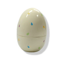 Wood Egg tiny trinket box - Easter basket design