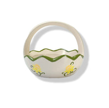 Ceramic Mini Easter basket - Daffodil design