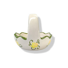 Ceramic Mini Easter basket - Daffodil design