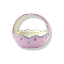 Ceramic Mini Easter basket - little girl Chick design