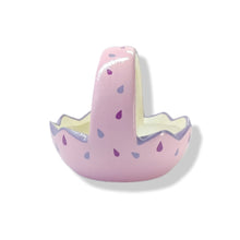 Ceramic Mini Easter basket - little girl Chick design