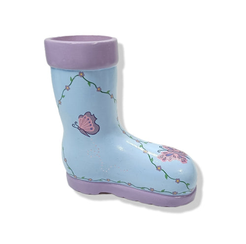 Welly boot planter - Butterfly design