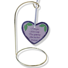 Ceramic Heart Hanger - 2 colour options available