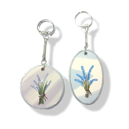 Key Rings - Lavender or Cornflower