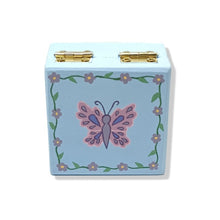 Trinket Box (small Square) - Butterfly design