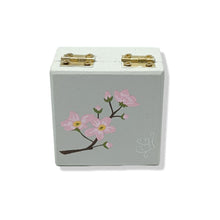 Trinket Box (small square) - Cherry blossom design