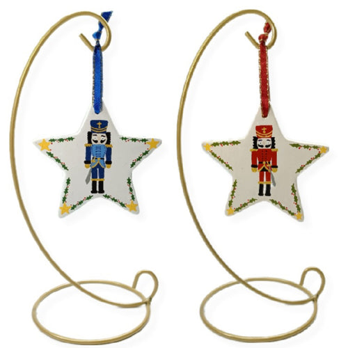 Nutcracker Star tree Decoration - 2 colour options