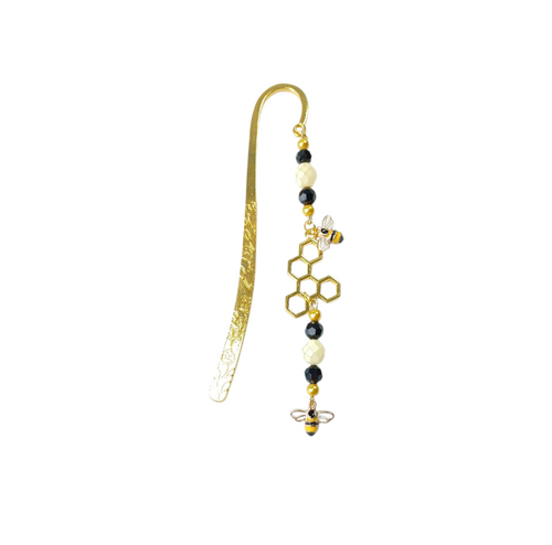 NEW Bumble bee beaded bookmark