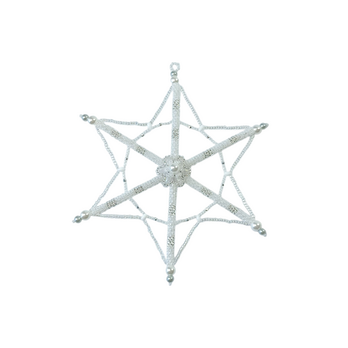 NEW Snowflake Beaded decoration