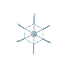 NEW Snowflake beaded decorations - 2 colour options