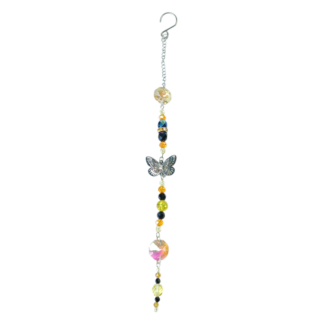 NEW Small Suncatcher - Butterfly design Yellow?black