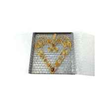 Heart Wall Hanger - Amber/honey