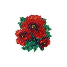 NEW Poppy beaded Brooch