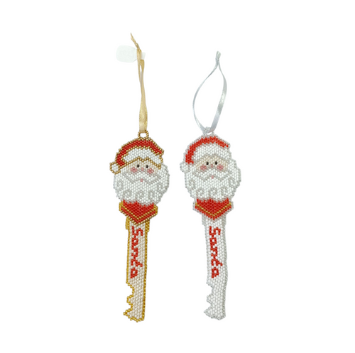NEW Santa's Key Beaded - 2 colour options