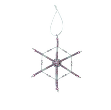 NEW Snowflake beaded decorations - 2 Colour options