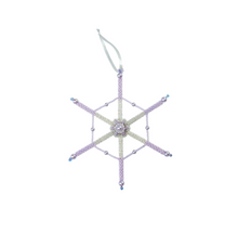 NEW Snowflake beaded decorations - 2 colour options