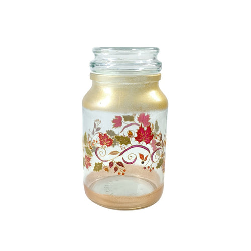 NEW Autumn leaves storage jar