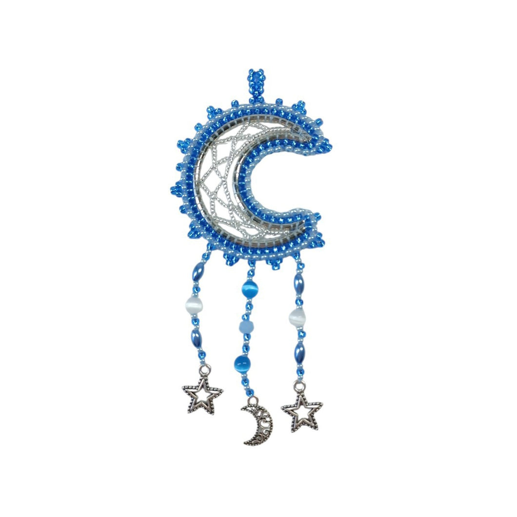NEW Mini Moon Dream Catcher - Blue
