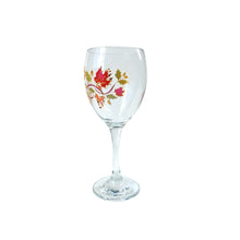 NEW Autumn leaves Wine glass