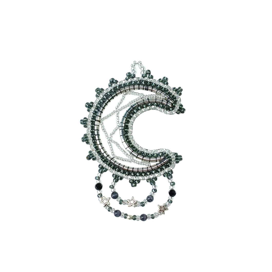 NEW Mini Moon Dream Catcher - Black/Silver