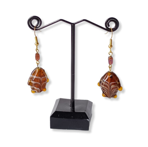 Fish bead Earrings - 2 colour options