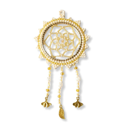 Mini Dream catcher - Cream and Honey