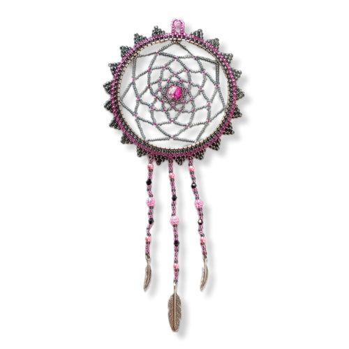 Black and Hot pink Dream Catcher - Small