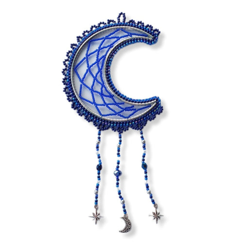 Small Moon Dream catcher - Royal Blue